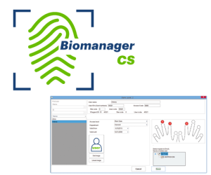 BIOMANAGER CS - Utilitário de software para todos os leitores biométricos XPR