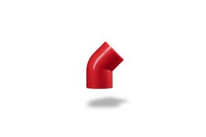 ABS002/25 – Bisson Curva de 45° – Vermelho