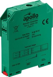 55000-182APO - Apollo XP95 calha DIN Módulo de controlo audiovisual (5 Amperes)