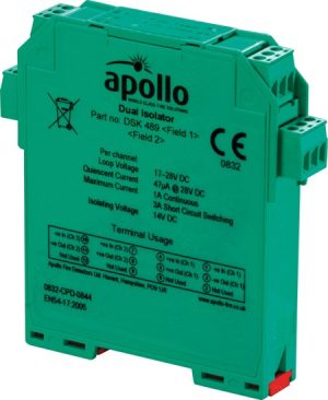 55000-802APO - Apollo XP95 calha DIN Isolador – dois canais