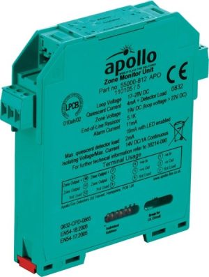55000-812APO - Apollo XP95 calha DIN Módulo monitor de zona – com isolador