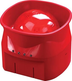 58000-030APO - Apollo Discovery Sirene de voz para área aberta VID – vermelho corpo (vermelho flash) – com isolador