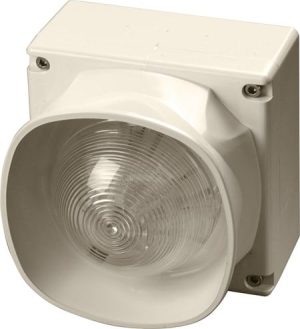 55000-299APO - Apollo XP95 Sirene multitom para área aberta VID – exterior – branco corpo (vermelho flash) – com isolador