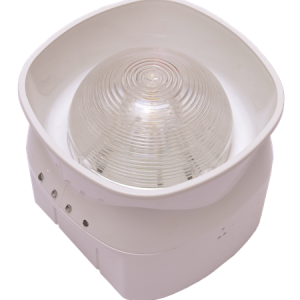 58000-040APO - Apollo Discovery Sirene de voz para área aberta VID – Corpo Branco (Flash Vermelho) – com Isolador