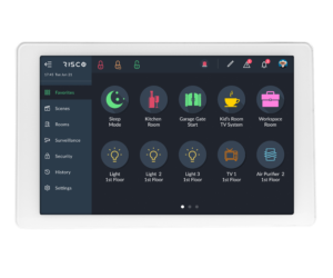 RP432KPTZEUA - Controlador de alarme, smart home e vídeo RisControl, compatível com dispositivos Z-Wave Plus.