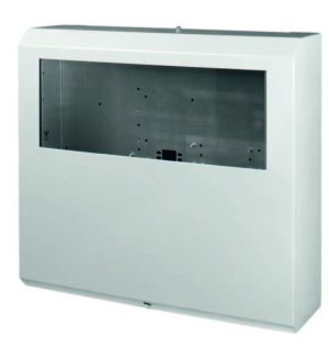 Caixa A1 para o sistema F1, espaço para máx. 6 loops / 24 linhas convencionais e 2 baterias 18 Ah / 12 V – B01400-00