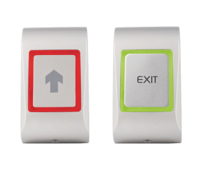 RTTBK – Relé remoto e pedido-para-Exit Button – 1 Relé – ABS – Preto – Superfície