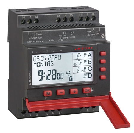 S01442-10 – relógio por rádio com controlador horário, 2 canais, Bluetooth