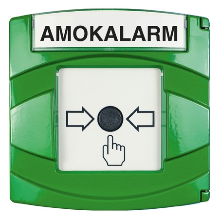 S01300-11 – botoneira manual „ameaça“ em verde, DIN VDE V 0827-1, convencional, 2 contactos, sem LED