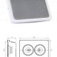 S05250-00 – SPEAK A/B, altifalante de embutir no teto, 2 x 6 W, EN 54-24, profundidade 68 mm