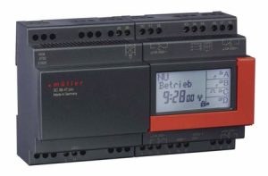 S01400-00 - Relógio principal SC 98.47 Pro com controlador horário e controlo de relógios secundários, montagem em calha DIN