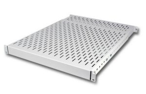 S06005-60 - 19" 1U de carga elevada prateleira, profundidade ajustável, max. 150 kg, RAL7035