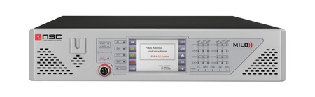 S21000-03 – NSC MILO8120+ controlador de alarme por voz / amplificador de potência multicanal, EN 54-16